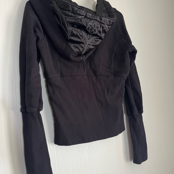 Free People Charcoal Hooded Sweater - Picture 6 of 7